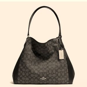 Coach Signature “Edie” Jacquard Tote